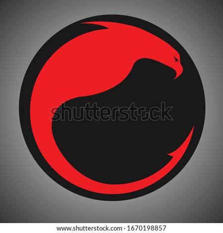 Dragon logo vector and illustration. eps10