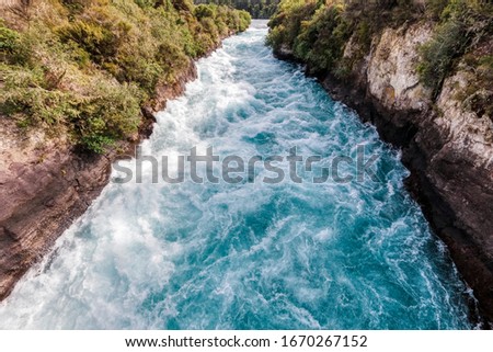 Waikato River near Huka Falls - Taupo, North Island, New Zealand