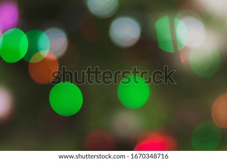 Christmas Tree Lights Background. Festive Bokeh Background
