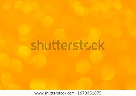 Abstract Orange Background with Bokeh Effect