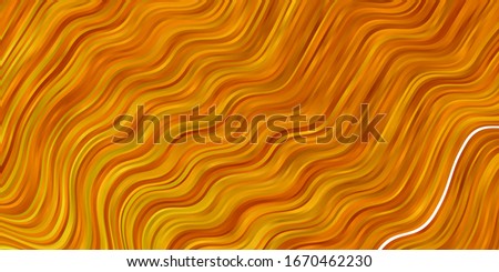 Light Orange vector background with bows. Abstract gradient illustration with wry lines. Pattern for websites, landing pages.