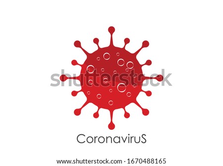 Corona virus cells logo sign symbol design vector Illustration. 