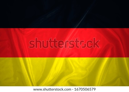 waving colorful flag of germany. 