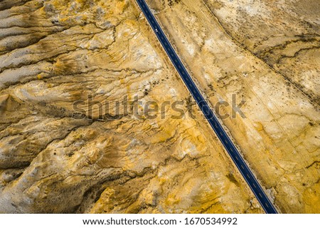 Landscape picture of canyon in Xinjiang, China