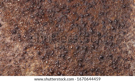 Rusty metal background with streaks of rust. Rust stains. Rysty corrosion. rust on old metal background.