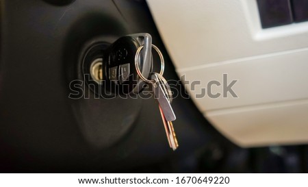 Close up of car keys Royalty-Free Stock Photo #1670649220