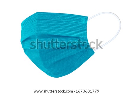 Doctor mask and corona virus protection isolated on a white background, Covid-19, With clipping path Royalty-Free Stock Photo #1670681779
