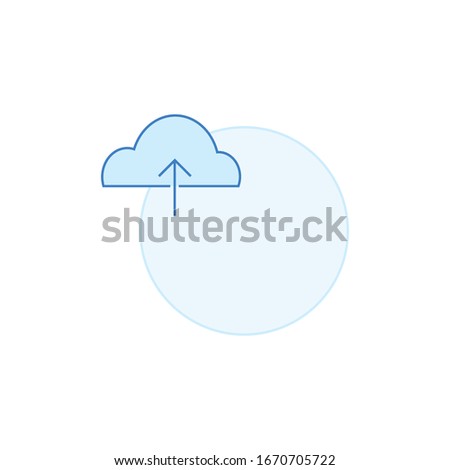 Cloud icon  on white background vector illustration 
