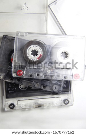 Mix of vintage tape cassette 