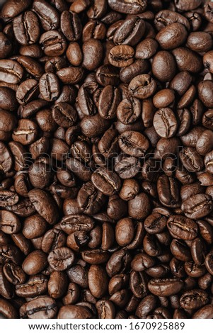 Roasted coffee beans background image