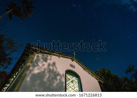 Stars during the night at Chapada Diamantina Church