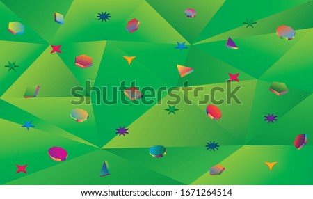Wallpaper for the nursery. Abstract background. Noise structure with colored polygons. Vector image