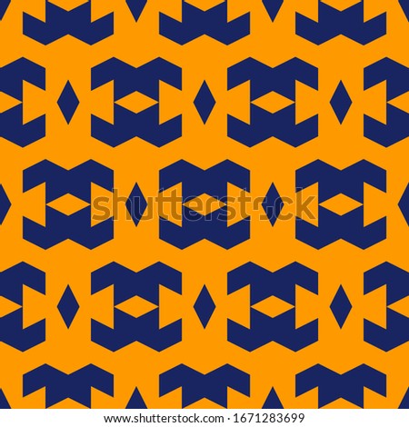 Seamless pattern. Figures, rhombuses ornament. Geometrical backdrop. Simple shapes background. Geometric wallpaper. Ethnic motif. Digital paper, textile print, web design, abstract. Vector artwork.