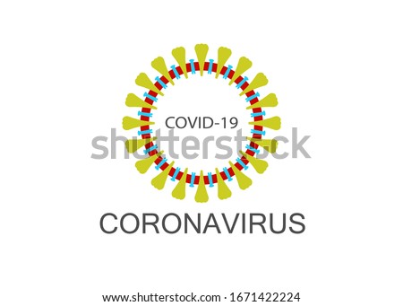 Coronavirus icon, 2019-nCov novel coronavirus concept resposible for flu outbreak and coronaviruses influenza as dangerous flu strain cases as a pandemic. Sars Cov 2 Vector isolated Royalty-Free Stock Photo #1671422224