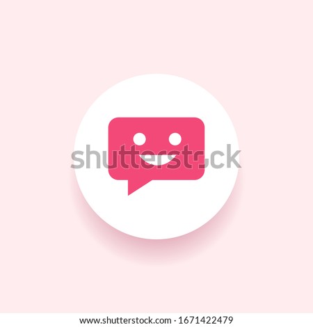 Chat Icon in trendy flat style