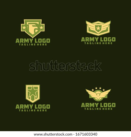 Army Logo Design Vector Template