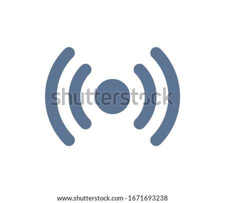 Wi-Fi vector icons.The symbol for the computer and mobile phone numbers, web site, laptop.Illustration of a communication antenna