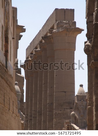 ancient Luxor temple in Egypt