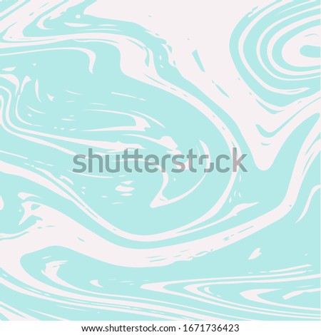 Marble Texture Vector Turquoise Liquid Paint Background. Fluid Paint Suminagashi Trendy Pattern for Invitation Cards, Banners, Corporate Identity. Hipster Stone Marble Texture, Vivid Paint Splatter