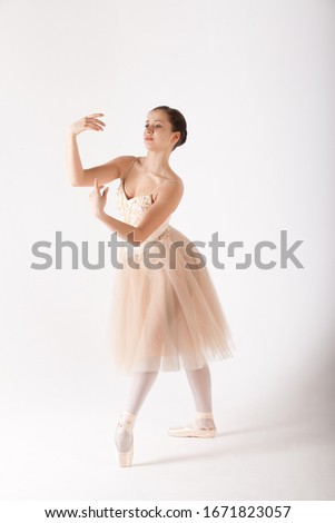 ballet dancer in dancing pose
