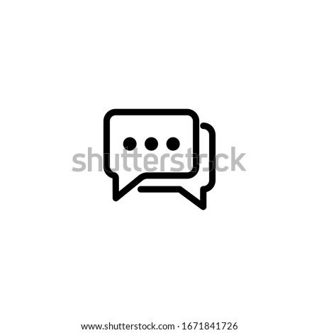 Chat Message Icon Design Vector Royalty-Free Stock Photo #1671841726