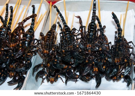 Fried scorpions for sale in Thailand