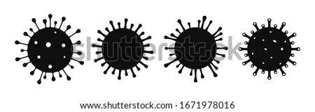 Coronavirus. Virus. Icons set.COVID-2019. Outbreak coronavirus. Pandemic, medical, healthcare, Stop Coronavirus concept. Corona virus 2019-nCoV. Vector illustration. Royalty-Free Stock Photo #1671978016