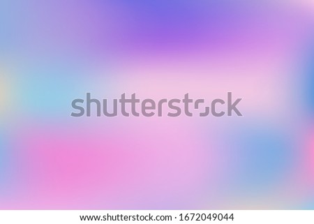 Abstract blurred gradient mesh background. Colorful smooth banner template.Trendy creative vector. Intense blank Holographic spectrum gradient for cover.