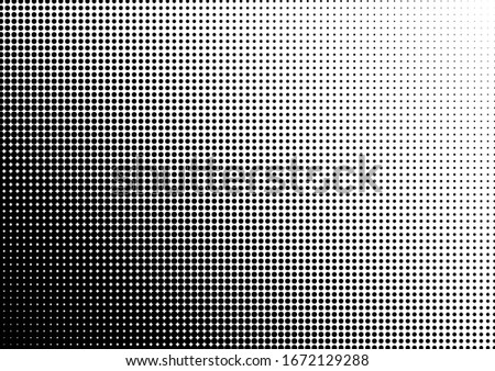 Points Dots Background. Black and White Distressed Pattern. Fade Modern Texture. Pop-art Monochrome Overlay. Vector illustration