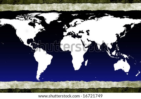 Grunge world map. Map backgrounds.