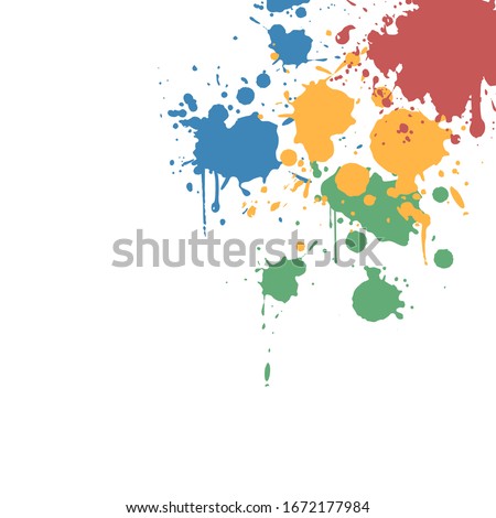 Creative design of decorative color splash background