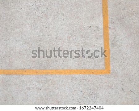 Yellow corner line on the floor is the area for saving point in the sepak takraw court.