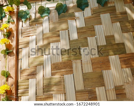 weaving bamboo for background image
