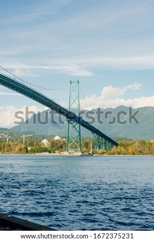 VANCOUVER - MAY 2019 Vancouver Canada. Lions Gate Suspension Bridge in Vancouver BC 