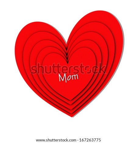 Red Hearts - Mom