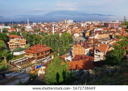 View of the city of Prizren, Kosovo              