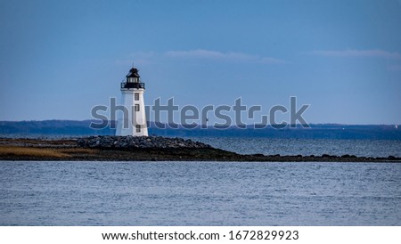 Fayerweather Island Lighthouse, Bridgeport, Connecticut Royalty-Free Stock Photo #1672829923