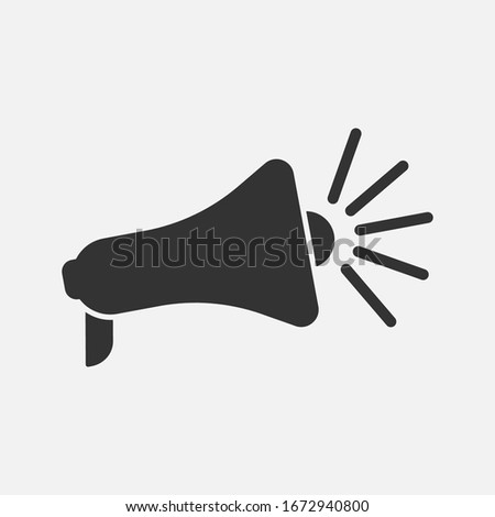 megaphone icon on a background, vector eps 10