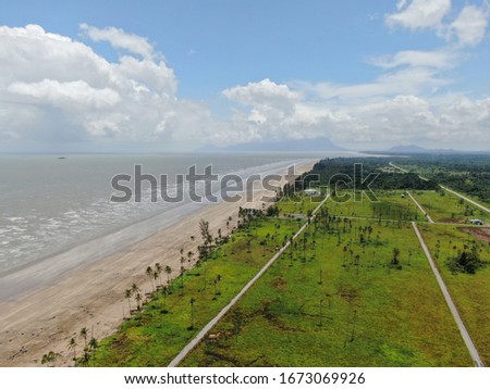 The Golden Beach of Trombol, Sarawak, Borneo Island