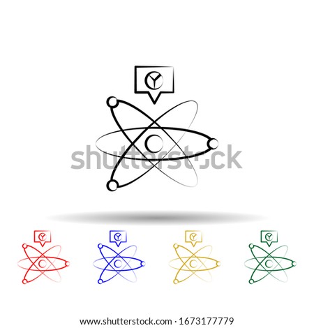 Cold fusion multi color style icon. Simple thin line, outline illustration of mad science icons for ui and ux, website or mobile application