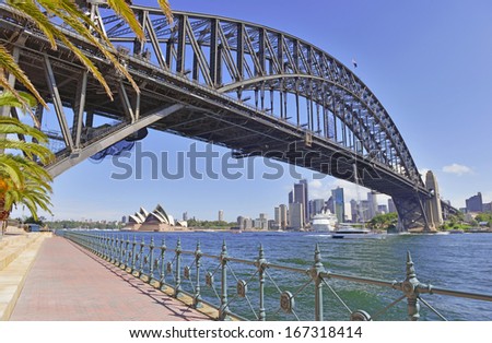 Sydney Harbour Bridge and City Skyline, Sydney Australia