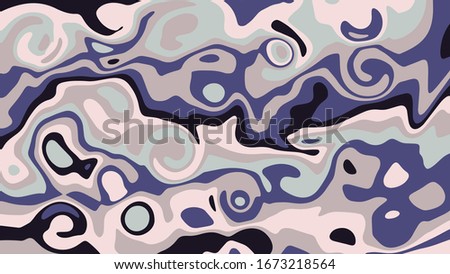 overlapping gray, beige, purple, black abstract shapes with wavy edges. impressionistic background. vector