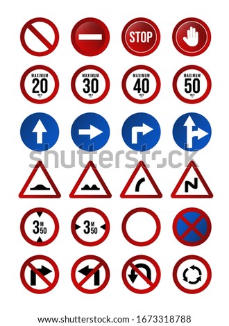 High quality Standard Traffic sign collection