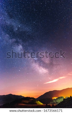Picture of the milky way in Valberg