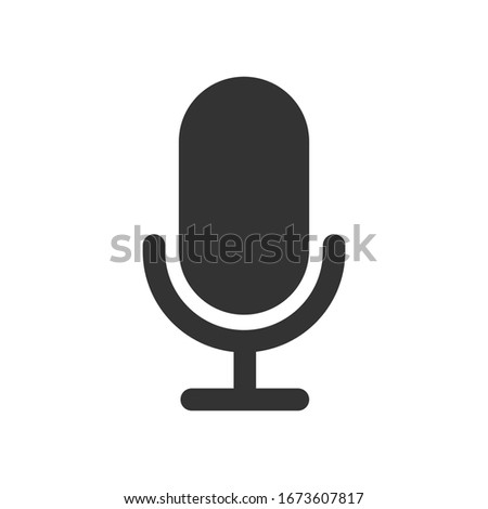 Microphone icon. Voicemail symbol modern, simple, vector, icon for website design, mobile app, ui. Vector Illustration