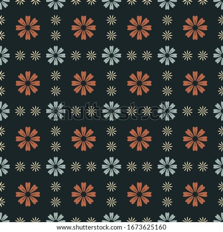Seamless Floral Pattern in vector. Design for paper, cover, fabric, interior decor. Vector Floral Background. Elegant template for prints.