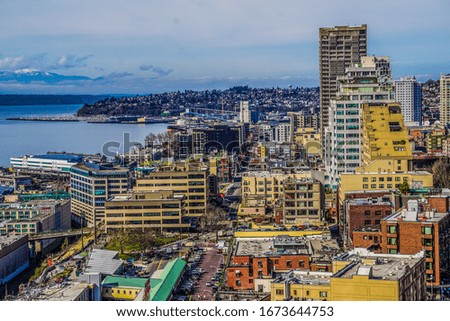 Seattle from 17th floor of a building 