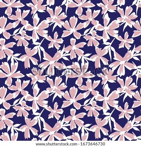 Botanical tropical Floral seamless Pattern for fashion prints, swimwear, backgrounds, websites, wallpaper, crafts
