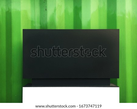 city signboard design, square, standing