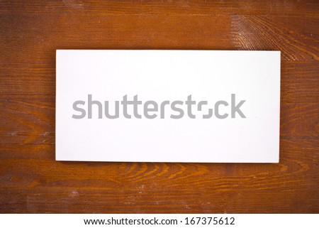 White blank space on wooden table texture